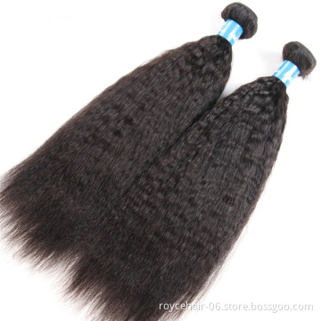 Peruvian Virgin Hair Yaki Hair Weave Bundles, 100% Unprocessed Cheap Peruvian  Kinky Straight Hair Extension